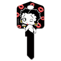 Betty Boop & Kisses House Key Blank - Collectable Key - Locks - Keys