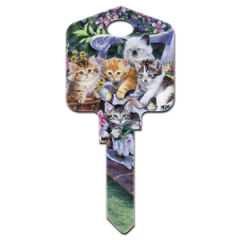 Kittens House Key - Artisan Collection - Cats - Kittens - Locks - Keys