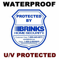 12 WATERPROOF BRINKS ADT HOME SECURITY ALARM SYSTEM WARNING STICKER DECAL SIGNS