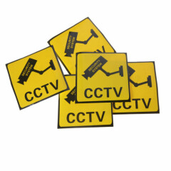 3x/set CCTV Security System Camera Sign Waterproof Warning Stickers FnJ Ffi