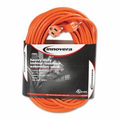 Innovera Indoor/Outdoor Extension Cord 100ft Orange 72200