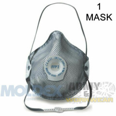 1 x Moldex Respiratory Mask FFP2V mask respiratory Protection With Ventex Valve