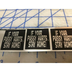  FunnyIF IT HURTS STAY HOME Hard Hat Sticker Construction Decal 