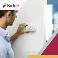 9PC Kidde Carbon Monoxide Detector Battery Backup, Digital Display & LED Lights