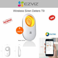NEW EzViz Wireless Siren Deters T9 (6 UNITS) Instruders Sound and Light Alarm