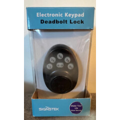 SIGNSTEK Electronic Keypad Deadbolt Lock - Model PLU331 - Oil Rubbed Bronze NEW