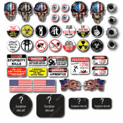 38x Funny Hard Hat Helmet Sticker Electrician Union Decal Construction Toolbox