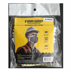 Firm Grip Reusable Face Masks, Triple Layer, Washable Heavy Duty 67154