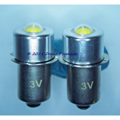 2X - 1W COB LED LIGHT PR13.5S BULB UPGRADE Flashlight Lamp 2-Cell 3V for C D AA