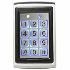 12VDC 125Khz RFID Metal Backlight Access Control Keypad EM ID Card/Keytag Reader