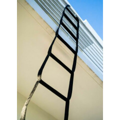 Emergency Escape Ladder with Carabiners | Made in USA Nylon Rescue Ladder 