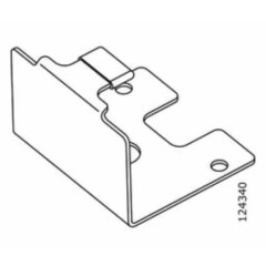 (1) x IKEA # 124340 New PAX Wardrobe Lower Outer Door Slider Rail Bracket Part