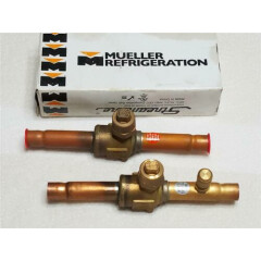 Mueller Ball Valve, 1/2" Full Port Drilled & Tapped CYCLEMASTER - LOT of Two