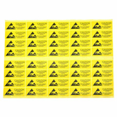 100Pcs Caution Sticker Adhesive Label for ESD Anti-Static Sensitive Device Signs