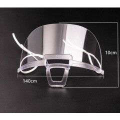 2X Clear Face Mask Shield Safety Protector Reusable Plastic Transparent Cover