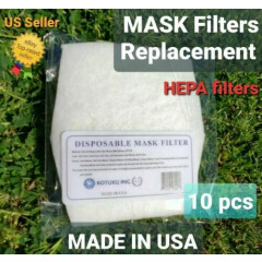 Face Mask Filter 10pcs HEPA Filter Non-Woven Melt-Blown High Quality Made in USA