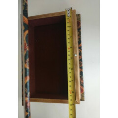 Vintage Leather Book Safe Secret Stash Hidden Compartment Box Home Library Shelf