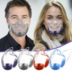 Durable Anti-Fog Mask Face Shield Plastic Reusable Clear Transparent Protection