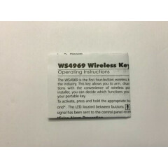 DSC WS4969 4 BUTTON WIRELESS KEY FOB W/ FLASHLIGHT (SEC146)