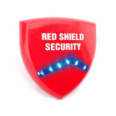 10 x Decoy Alarm Sirens (Dummy) & Flashing LED's Trade Pack (Red Shield Logo)