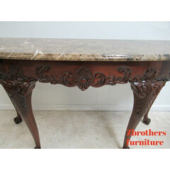 Councill Craftsman Furniture Marble Top Ball Claw Sideboard Buffet