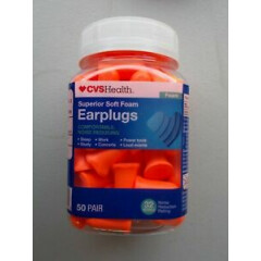 EarPlugs 50 Pair Orange Superior Soft Foam earplugs Sleep Work Concerts Noise