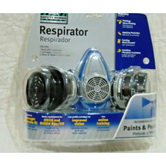 MSA Safety Works Respirator, 2 Cartridges, Filters & Covers. Paints & Pesticides