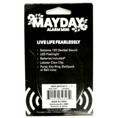 Mayday Mini Loud Alarm Self Defense Personal Emergency LED Keyring SEALED NEW !!