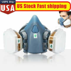 7/17 in 1 Half Face Gas Mask Respirator For 7502 Facepiece Spraying Painting