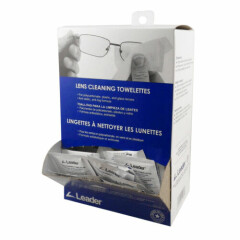 Lens & Screen Cleaning Towelettes Boxed by Leader
