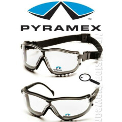 Pyramex V2G Bifocal Clear Readers Anti Fog Foam Padded Safety Glasses/Goggles