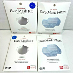 LOT of 2 Face Masks Azure and Royal Blue with Replacement Filters Fits Most NEW