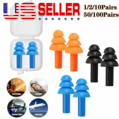 Soft Silicone Earplugs Flexible Ear Plugs NRR28dB For Swimming Sleeping With Box