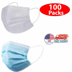 Blue/ White Color Face Mask Mouth & Nose Protector Respirator Masks with Filter