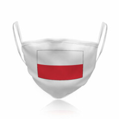 Washable Reusable Face Mask Poland Polish Flag Country Pride Patriotic National