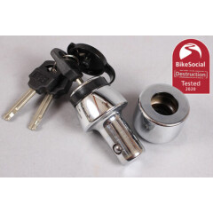 RoundLock Sold Secure Motorcycle Gold Dumbbell Type Lock