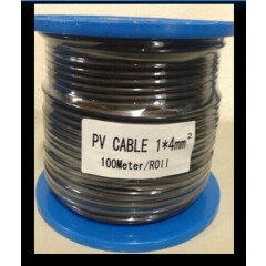 10m-100m, 4mm² Single Core Solar PV Photovoltaic DC Cable Express Postage