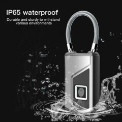 Multifunctional Smart Fingerprint Lock IP66 Waterproof Anti-theft Door Padlock