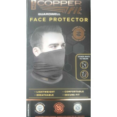Copper Fit Guardwell Face Protector Neck Gaiter Mask Cover BLACK or BLUE 