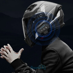2PC Rechargeable Motorcycle Wireless Bluetooth Helmet Communication Headset Call