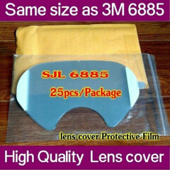 100pcs SJL 6885 protective film Same 3M 6885 LENS COVER for 6800 Respirator