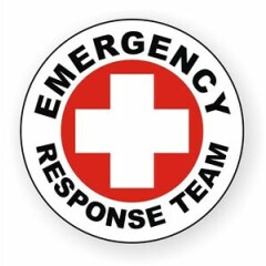 Emergency Response Team Hard Hat Decal \ Helmet Sticker \ Vinyl Label EMT AED