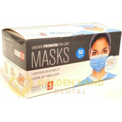 Premium 50 PCS Blue Color Face Mask Mouth & Nose Protector ASTM LEVEL 3 