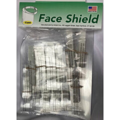 Ardent Face Shields Pack of 12 Adjustable Made in USA New Reusable