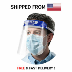 Face Shield Full Protection Cover - USA Seller Transparent Reusable