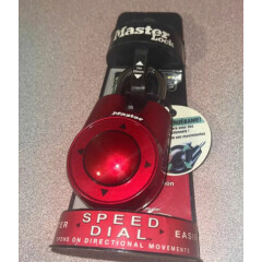 Red Master lock Speed Dial Combination Directional Movement Button . Easy Reset