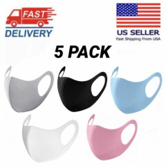 5 PACK Face Mask Reusable Washable Breathable Adult Fashion Cloth FAST SHIPPING