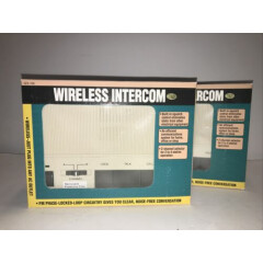 Vintage Lot Of 2 Wireless Intercom System GEE-768 FM Plug N Talk 2 Stations