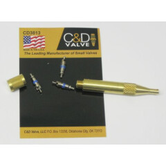 C&D Access Valve Core Removal Tool with 3 Cores CD3813