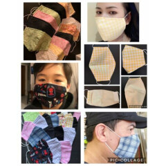 Face Mask Adult with Filter Cover For 3 Masks